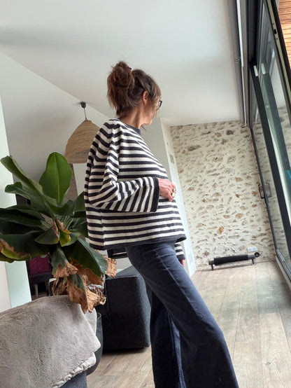 Oversized Vanessa striped jumper - 2 colours