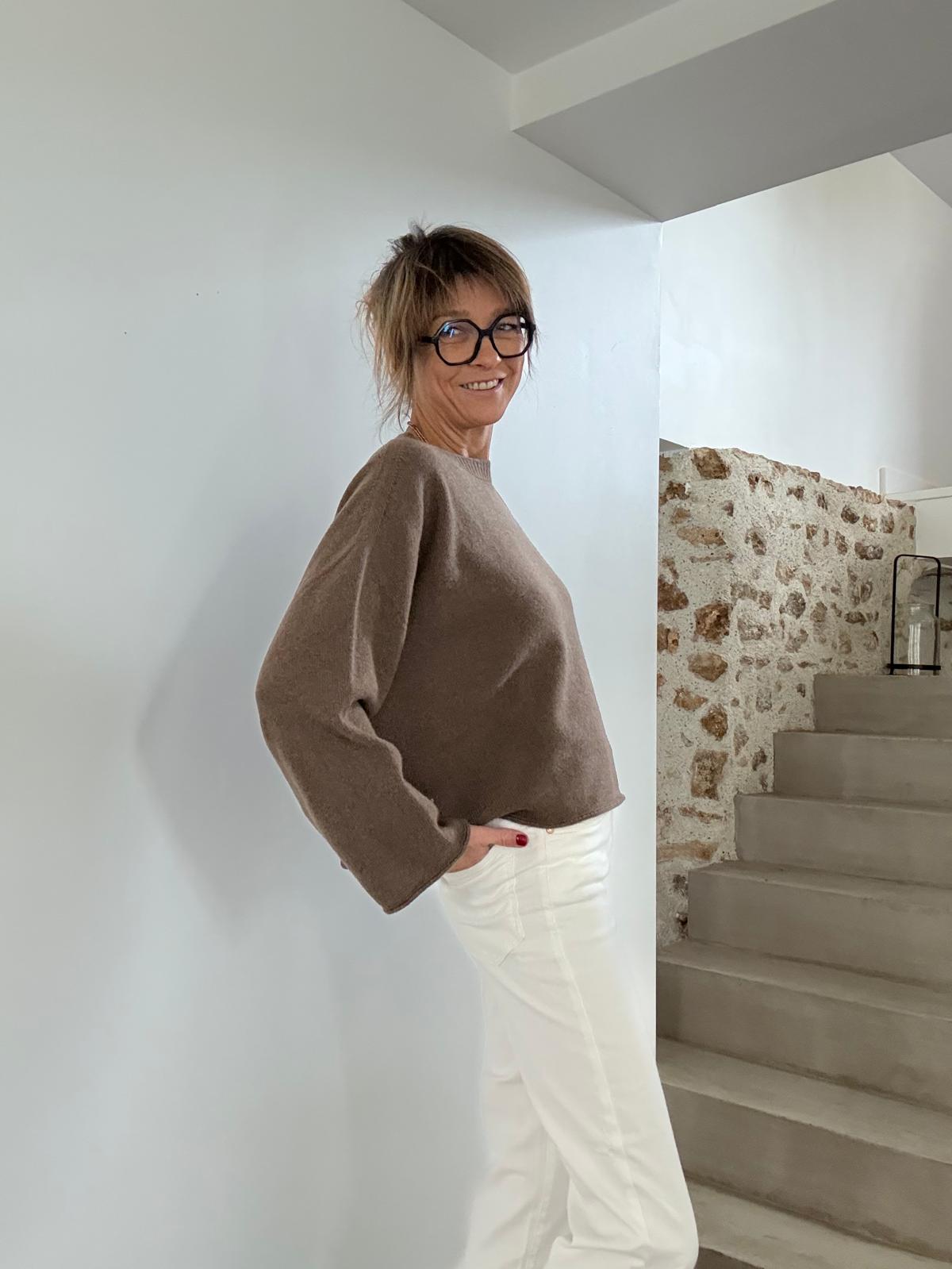 Pull oversize Vanessa army