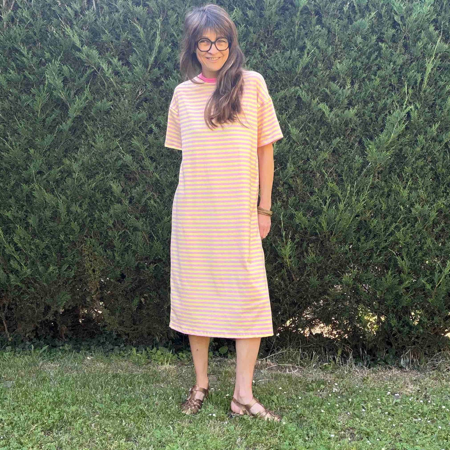 Robe t-shirt Rainbow yellow