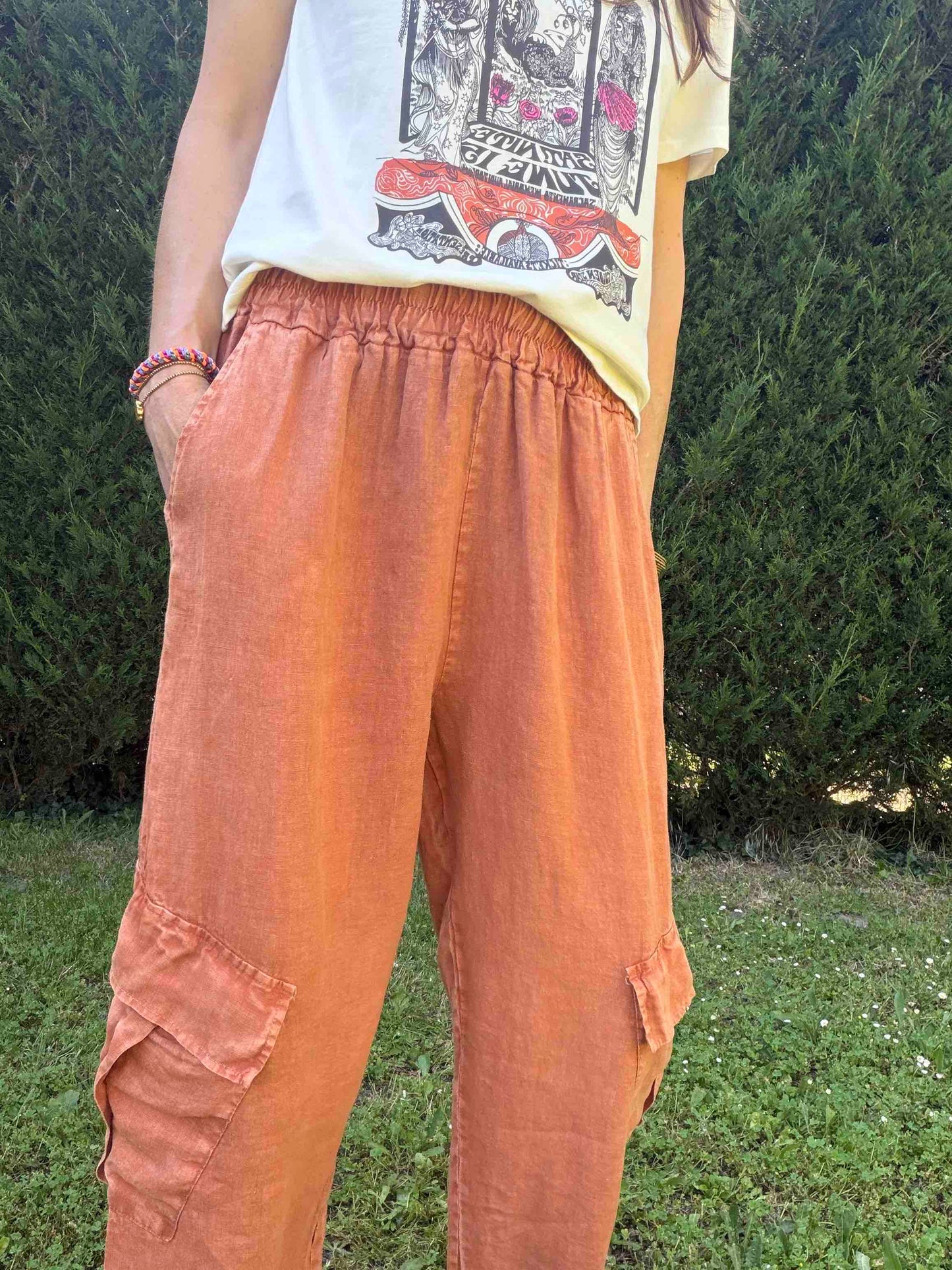 Pantalon cargo Jim rouille