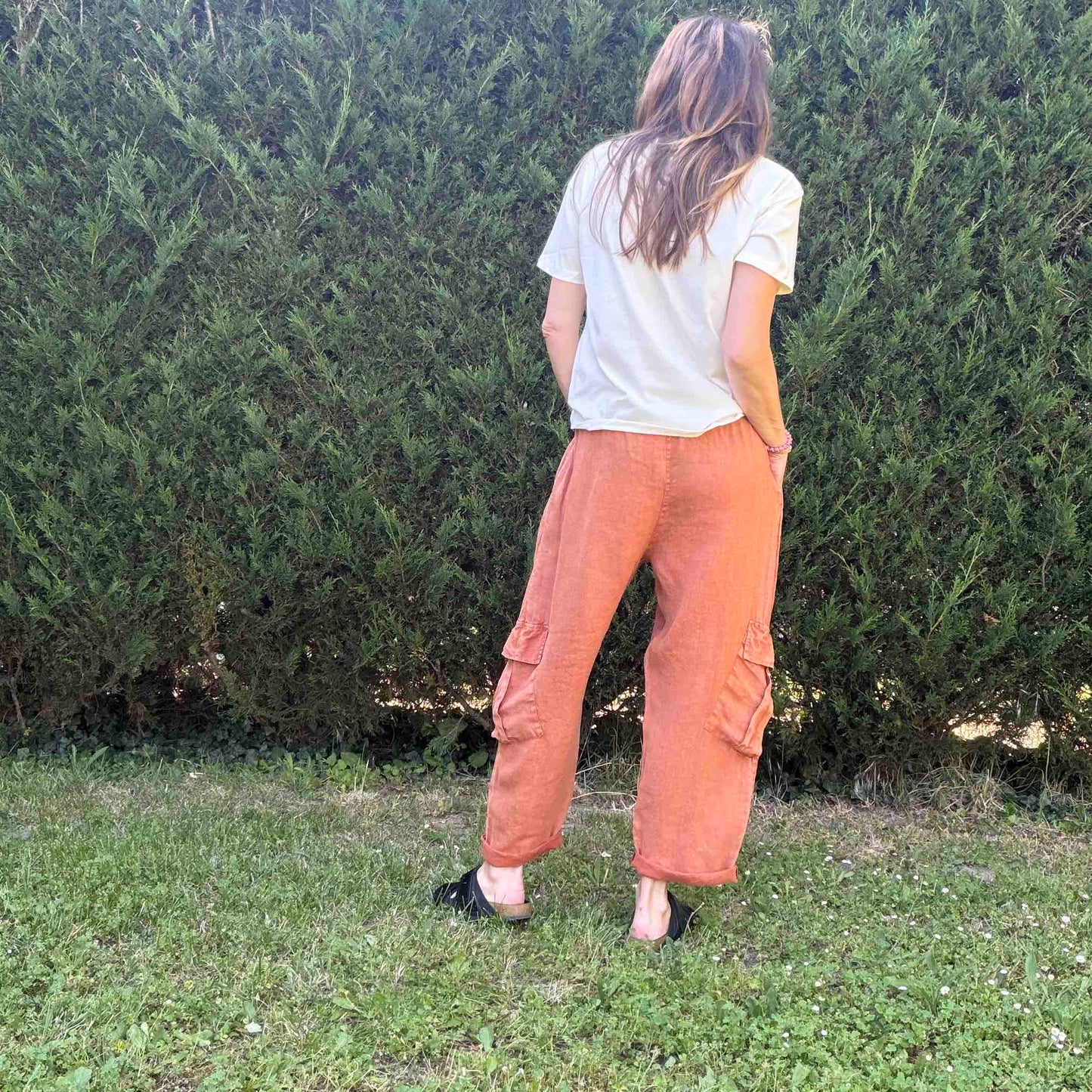 Pantalon cargo Jim rouille