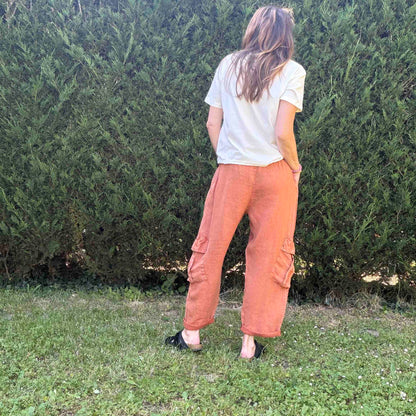 Pantalon cargo Jim rouille