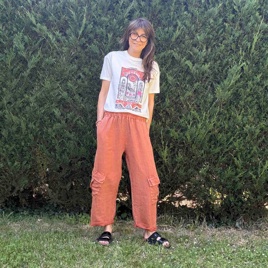 Pantalon cargo Jim rouille