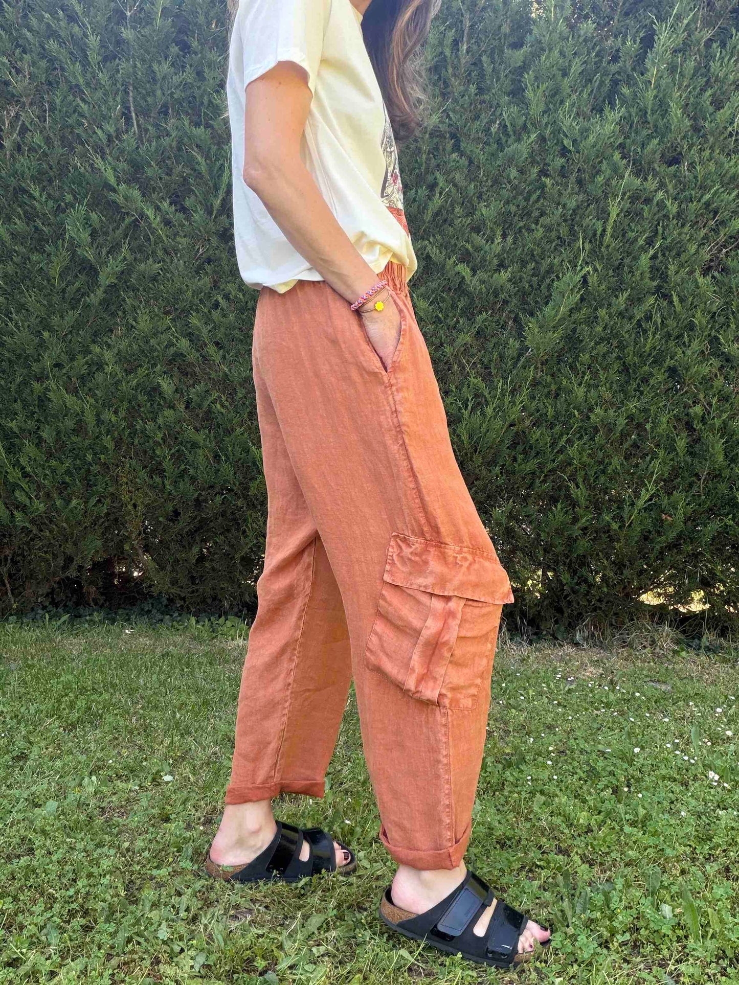 Pantalon cargo Jim rouille