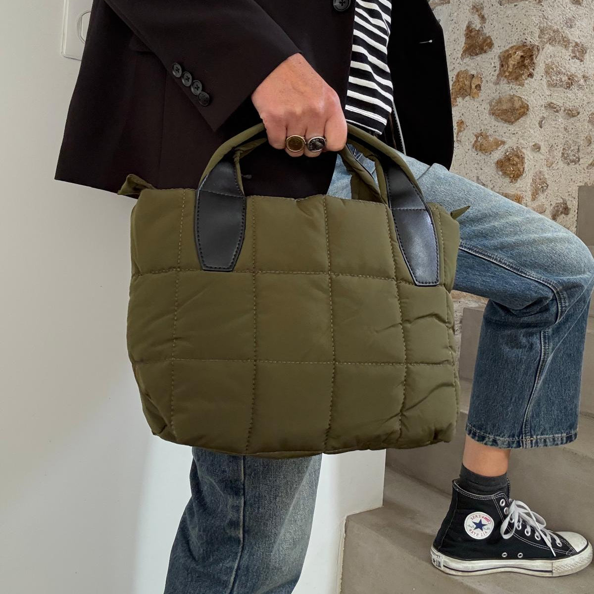 Margot bag in khaki or navy 