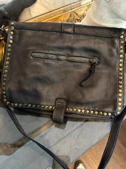 Sac en cuir Olivia black - grand format