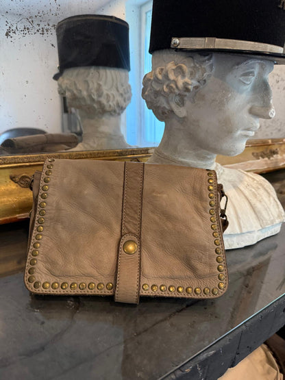 Sac en cuir Olivia taupe - petit format