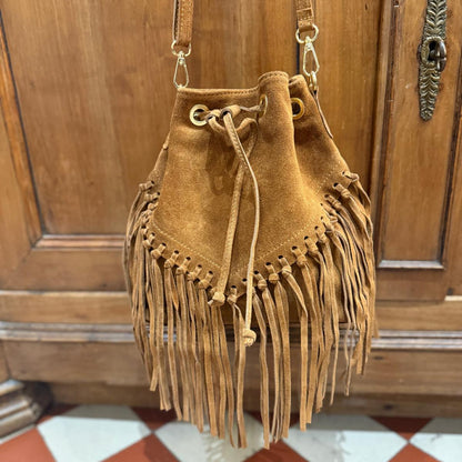 Sac seau Beth camel