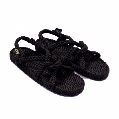 Moutain Momma black rope sandals - Nomadic State Of Mind