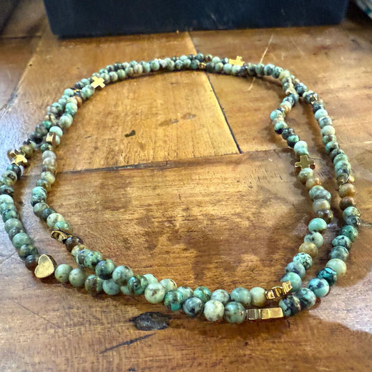 Zoé Agathe coral bracelet necklace