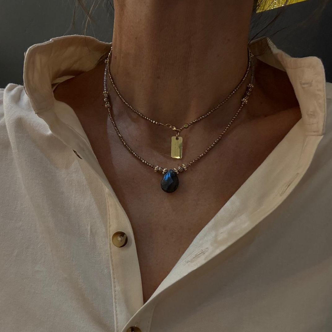 Sautoir Charly Labradorite