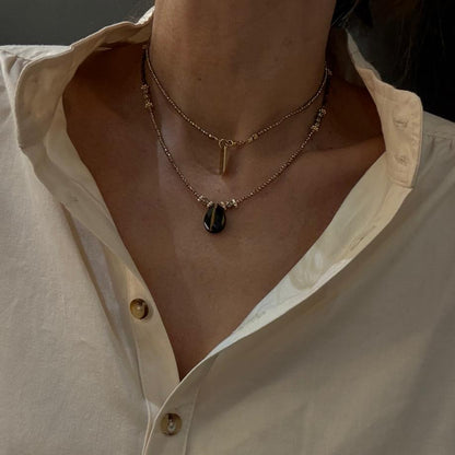 Sautoir Charly Oeil de tigre