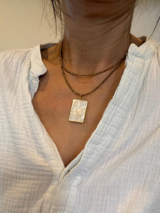 Sautoir Ex Voto carré ou ovale