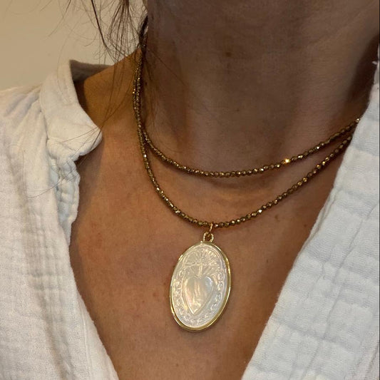 Sautoir Ex Voto carré ou ovale