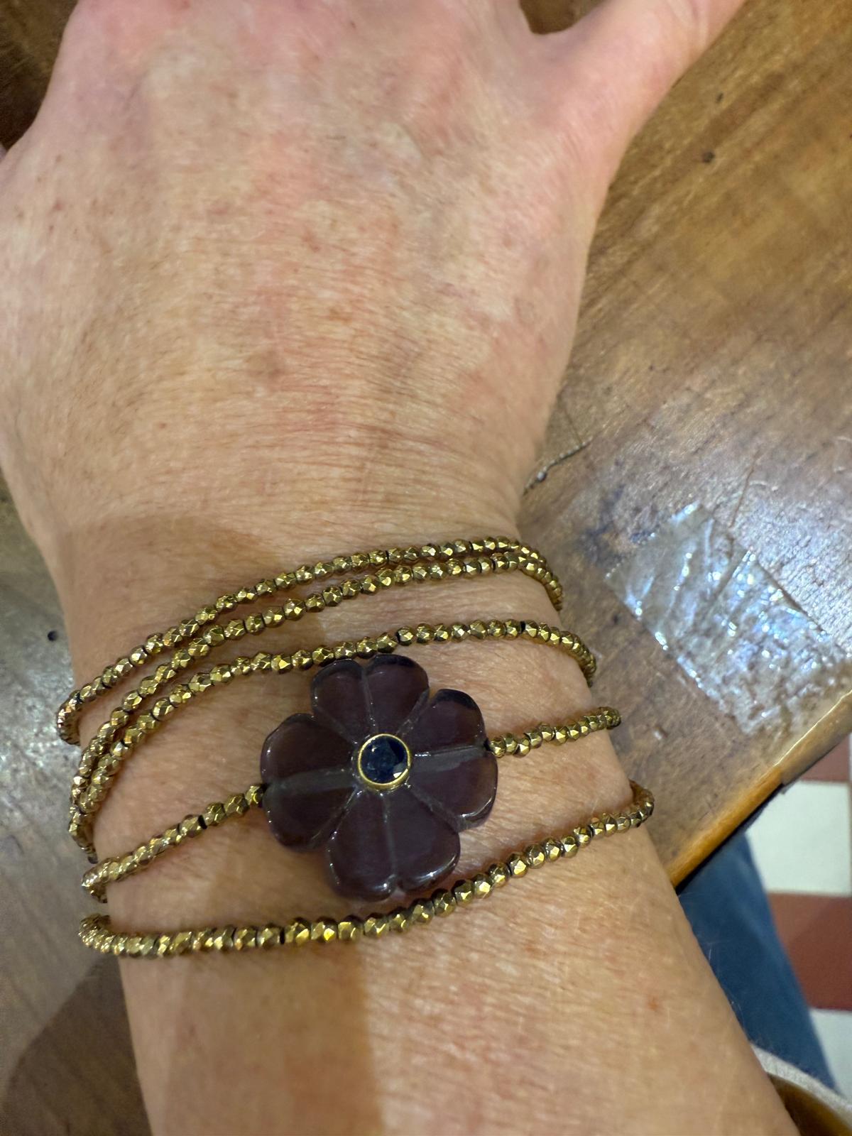 Sautoir bracelet Flower - Le Monde est stone