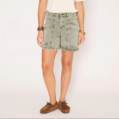 Short Pola pacific drill - kaki