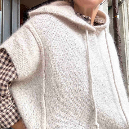 Pull à capuche Sonia - écru ou cappuccino