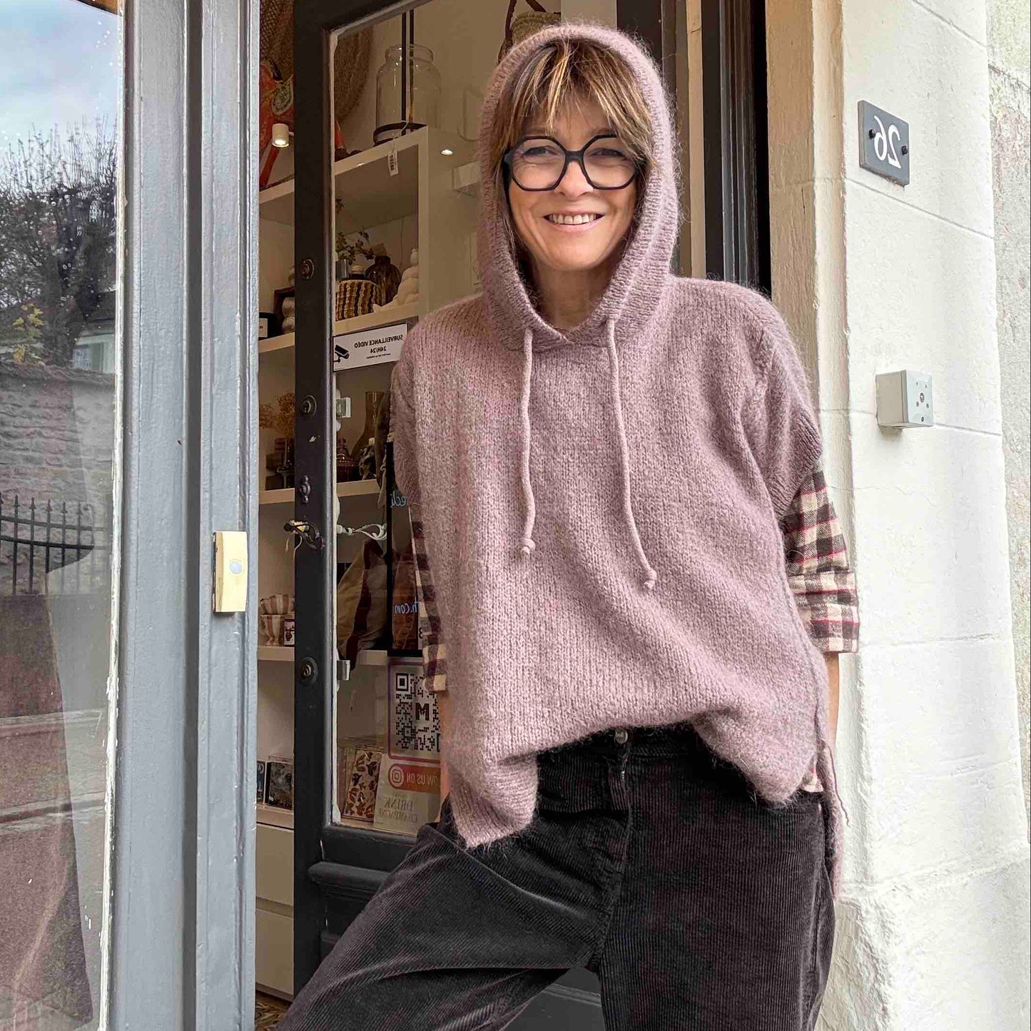 Pull à capuche Sonia - écru ou cappuccino