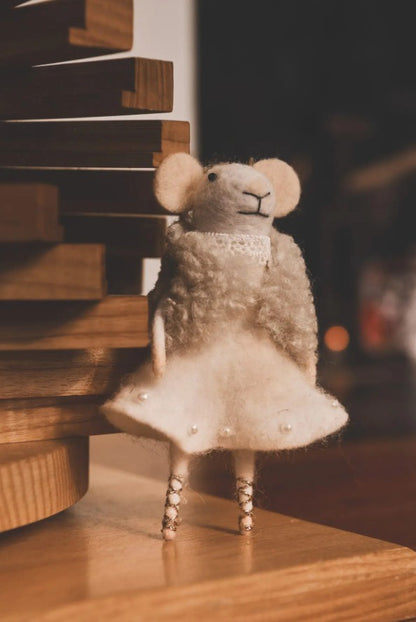Souris blanches - Chaussette de Noël