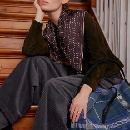Scarf Starlie Grid Sia chocolate torte