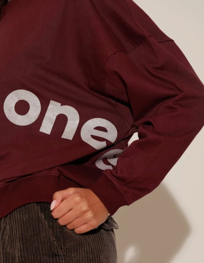 Sweat shirt Joy burgundy