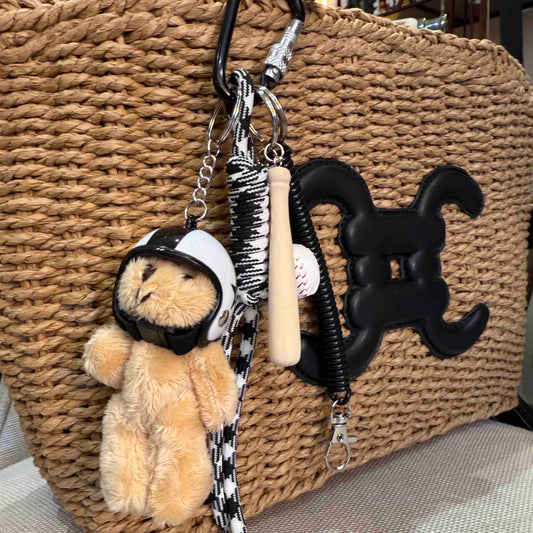 Grigri de sac ourson Teddy base-ball