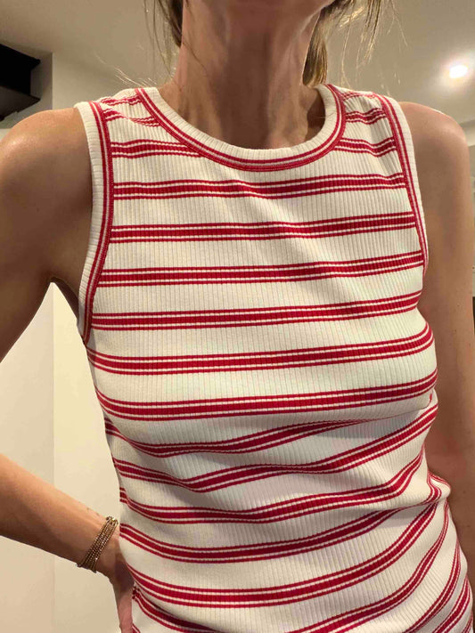 White & Tomato Terrya T-shirt - Hartford