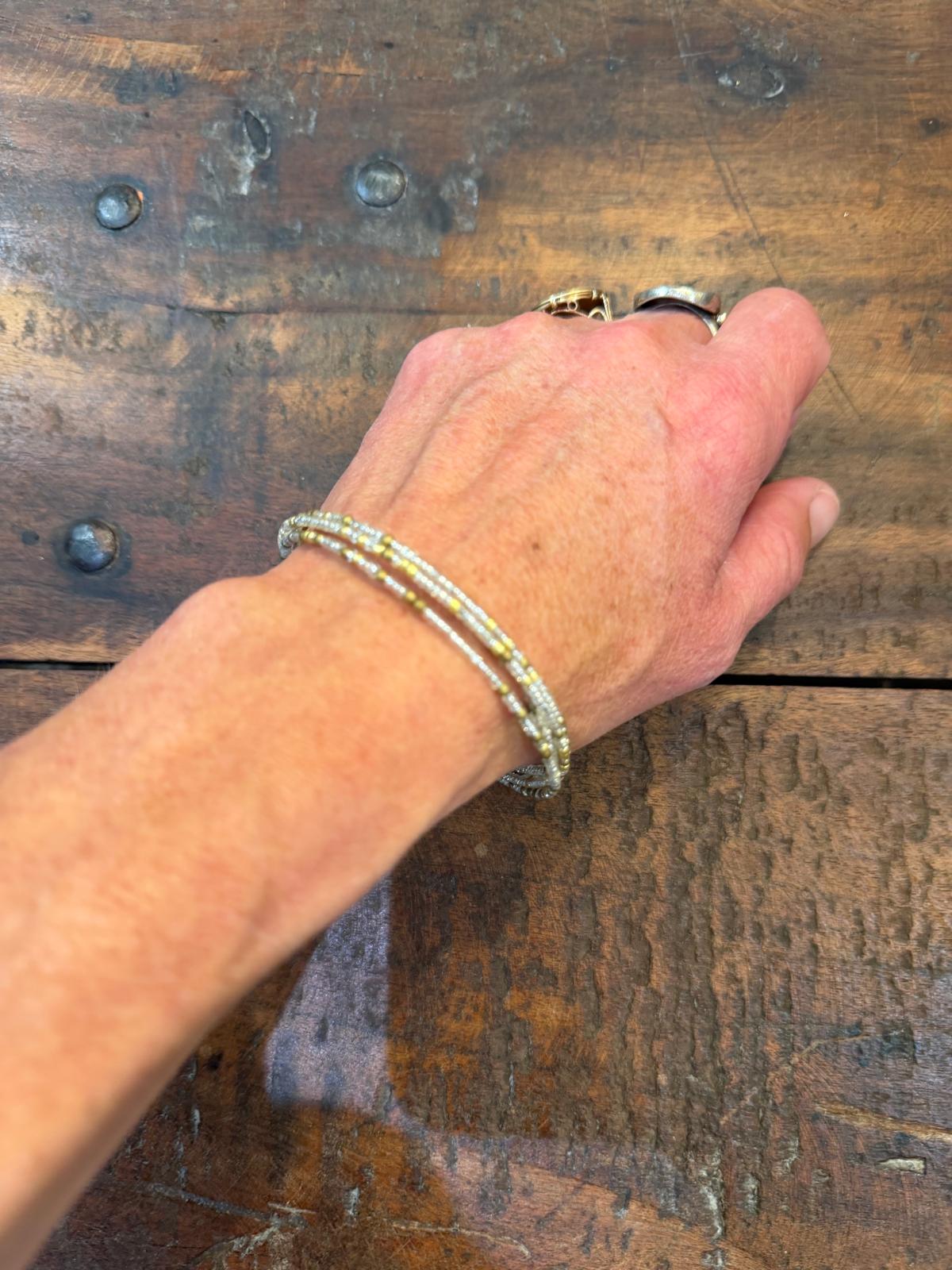 Bracelet Indreni thin mix 002 argent