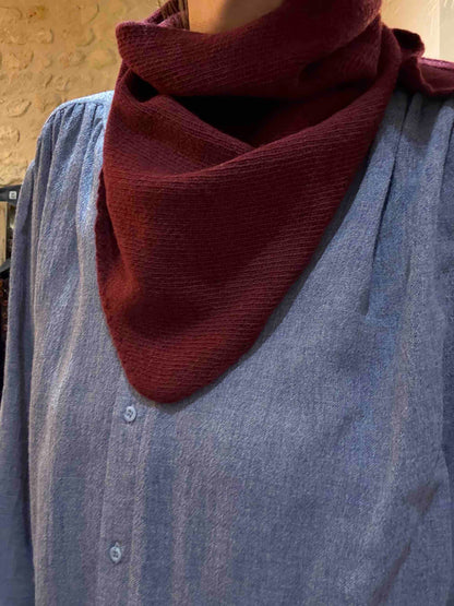 Petite écharpe triangle Jane laine et cachemire - 5 coloris