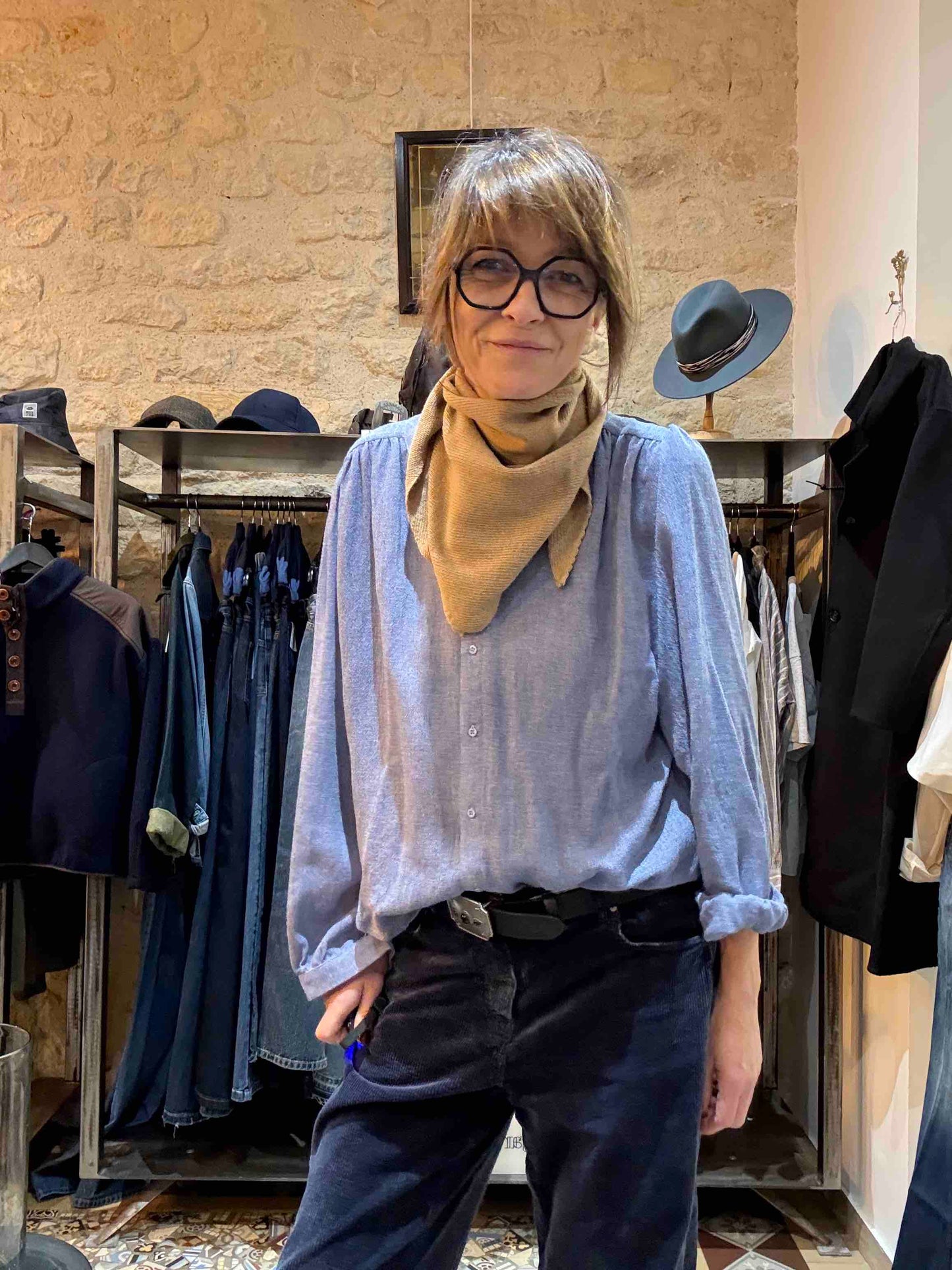 Petite écharpe triangle Jane laine et cachemire - 5 coloris