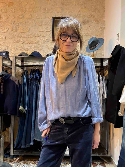 Petite écharpe triangle Jane laine et cachemire - 5 coloris