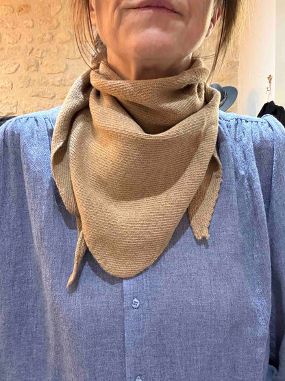 Petite écharpe triangle Jane laine et cachemire - 5 coloris