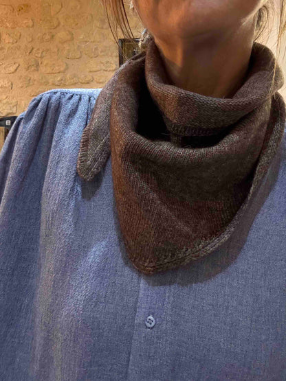 Petite écharpe triangle Jane laine et cachemire - 5 coloris