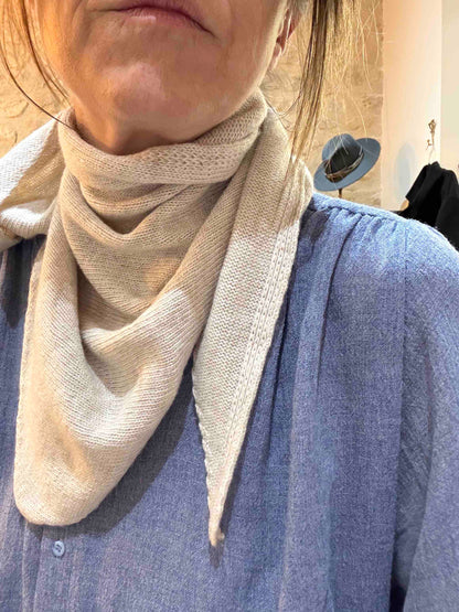 Petite écharpe triangle Jane laine et cachemire - 5 coloris
