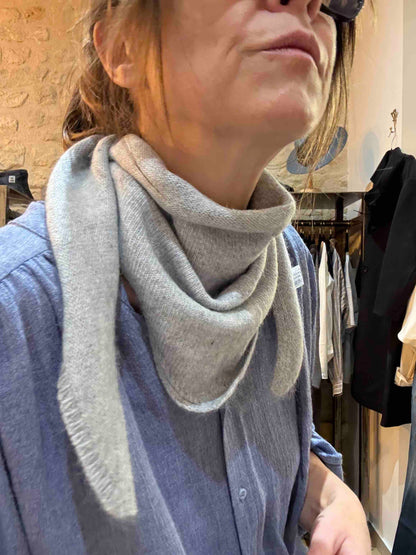 Petite écharpe triangle Jane laine et cachemire - 5 coloris