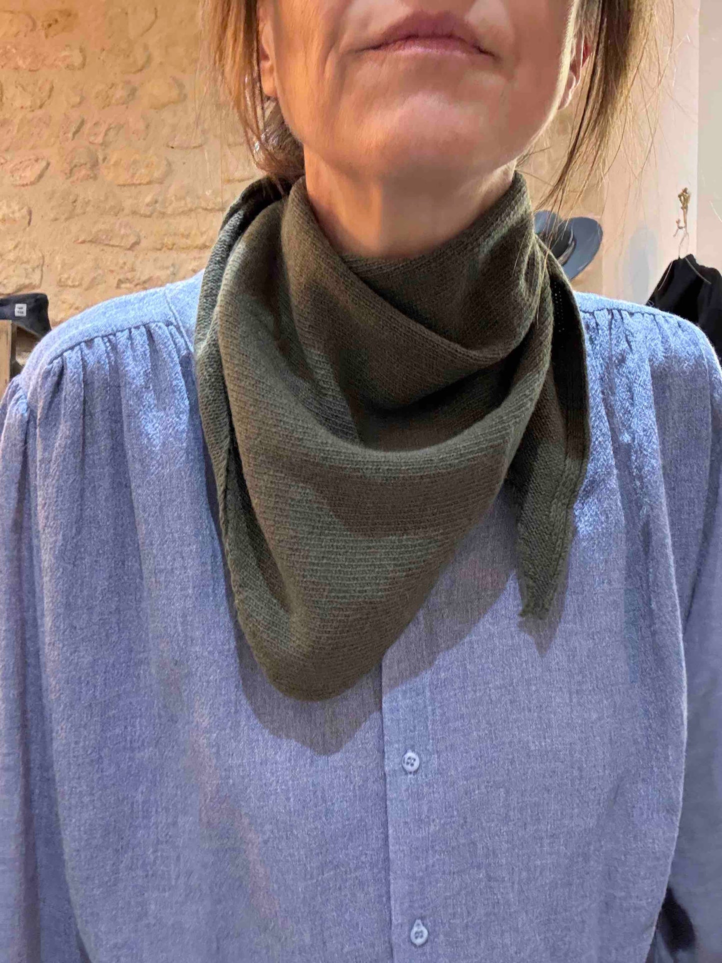 Petite écharpe triangle Jane laine et cachemire - 5 coloris