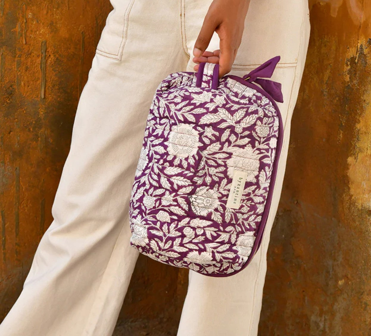Trousse de toilette femme XL - Antioche Prune
