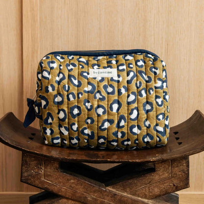Trousse de toilette femme XL - LÉOPARD Kaki