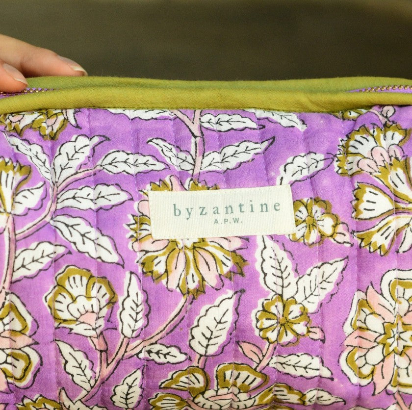 Trousse de toilette femme XL - Carthage lilas