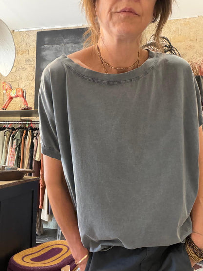 T-shirt Suzy - carbone ou prune