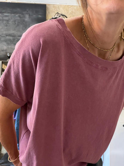 T-shirt Suzy - carbone ou prune