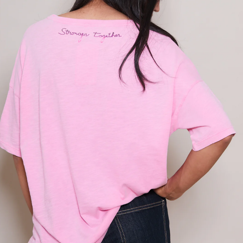 Veronika Loubry pink t-shirt - One Tee