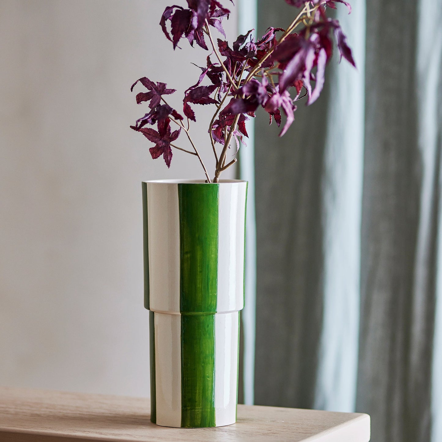 Vase Floki vert en grès