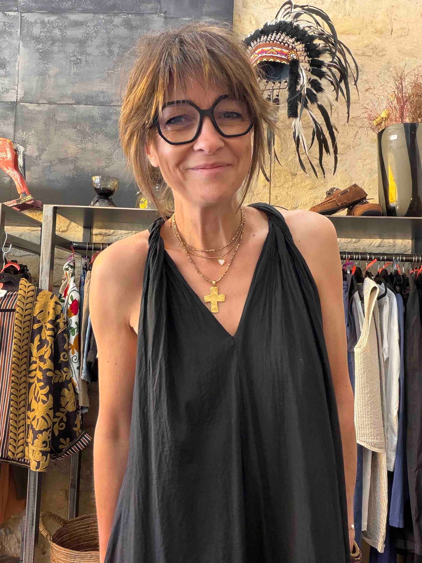 Robe Vittoria - Chocolat ou Black