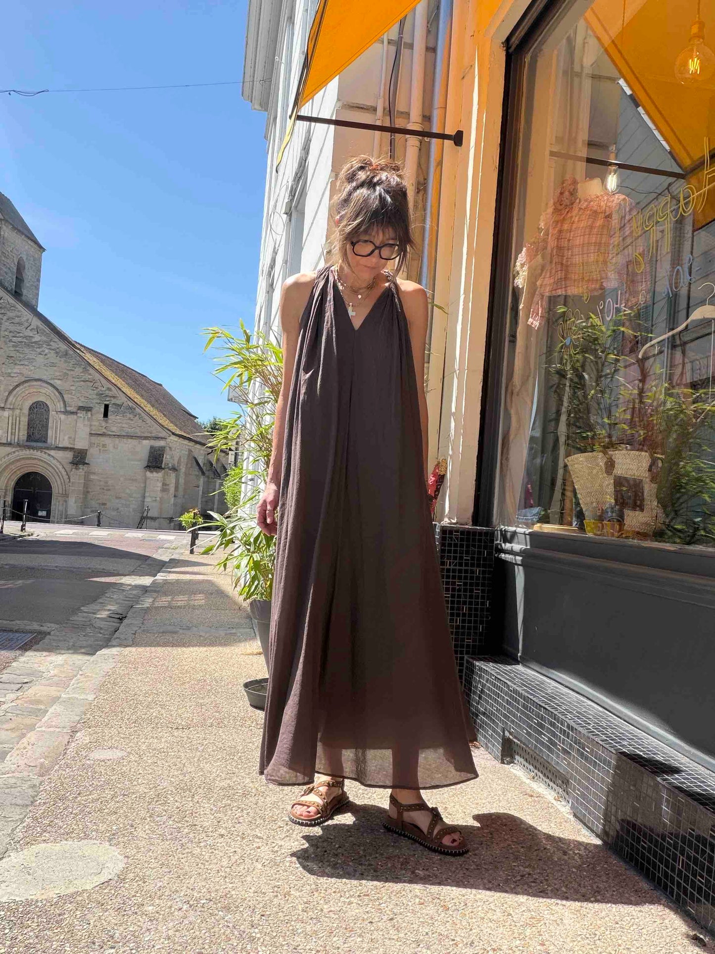 Robe Vittoria - Chocolat ou Black