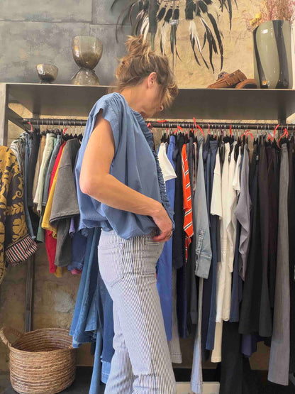 Chemise Yda bleu denim - Margot Paris