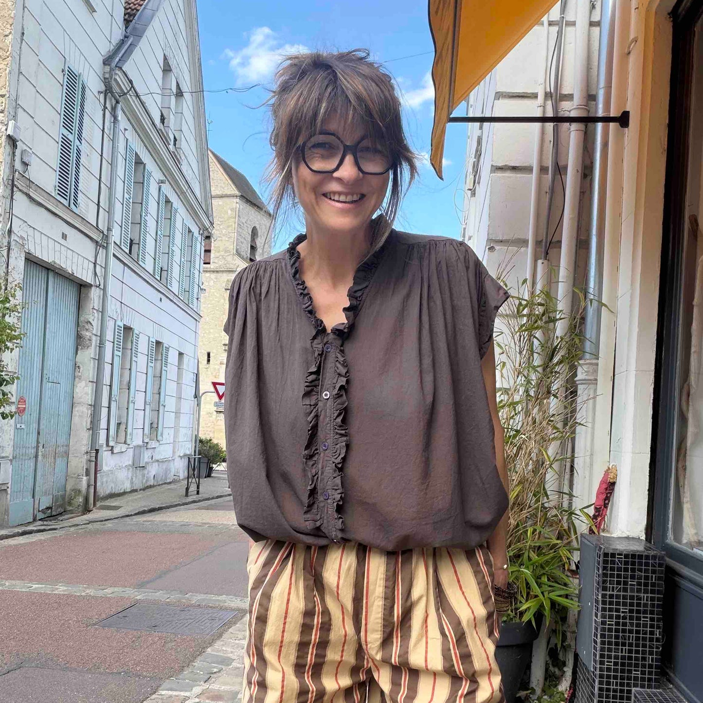 Chemise Yda chocolat - Margot Paris
