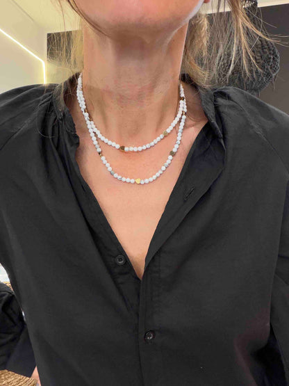 Zoé Agathe coral bracelet necklace